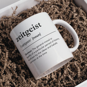 tijdgeest-definitie van het duits hedendaags koffiemok