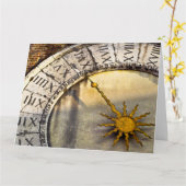 TIJDHANDEN Groot Wenskaart Kaart (Gele Bloem)