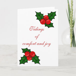 Tijdingen van troost en vreugde Kerstkaart Kaart