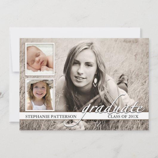 Tijdlijn drie uitnodiging voor fotografie (Voorkant)