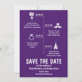 Tijdlijn relatie Opslaan Datum Save The Date (Voorkant)