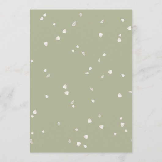 Tijdlijn trouwdatum wit bloemmotief programma (Achterkant)