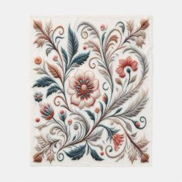 Tijdloos borduurwerk #6 fleece deken