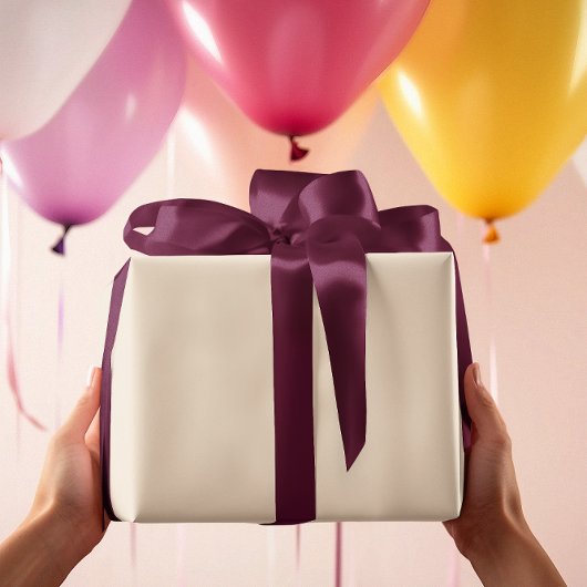 Tijdloos - Elegant crème inpakpapier