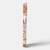 Tijdloos Elegant Zacht Roze Bloempatroon Case-Mate iPhone Case (Achterkant / Rechts)