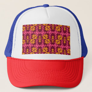 Tijdloos geometrisch: naadloos patroon trucker pet