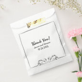 Tijdloos handgeschreven Swan Vrijgezellenfeest dan Bedankzakje (Gezegeld)