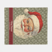 Tijdloos  Kerstman Fleece Kerstcadeau (Voorkant (Horizontaal))