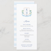 Tijdloos kustmonogram individuele plaatsnamen menu (Voorkant / Achterkant)