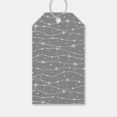 Tijdloos - Medium grijs - Sneeuwvlok cadeau Labels Cadeaulabel (Achterkant)