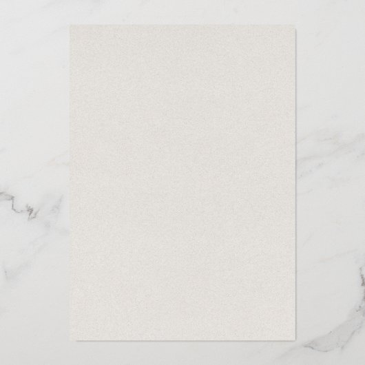 Tijdloos neutraal beige elegant repetitiediner folie uitnodiging (Achterkant)