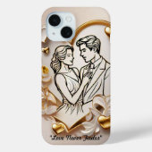 Tijdloos romantisch hart Case-Mate iPhone case (Achterkant)