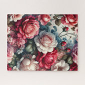 Tijdloos Roos Bloemencharme Legpuzzel (Horizontaal)