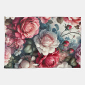 Tijdloos Roos Bloemencharme Theedoek (Horizontaal)