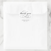 Tijdloos script Dank u voor Stickers (Tas)