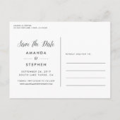 Tijdloos script | De foto bewaart de Datum Aankondigingskaart (Achterkant)