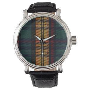 tijdloos tartan-patroon horloge