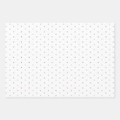 Tijdloos Zwart Wit Polka Dot Gift Wrapping Paper (Voorkant 3)