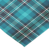 Tijdloze Blauwgroen Blue Plaid Table Runner Lange Tafelloper (Hoek)