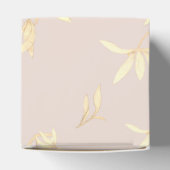 Tijdloze bloemenrustieke bruiloft bedankdoosjes (Bovenkant)