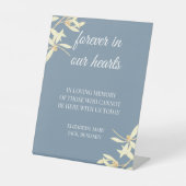 Tijdloze bloemensymfonie voor altijd in ons hart reclamebord met voetstuk (Voorkant)