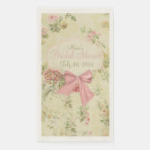 Tijdloze bloemige gastendoek voor bruidsdiner in p servet (Voorkant)