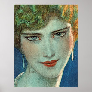 Tijdloze Blonde Beauty - Art Poster