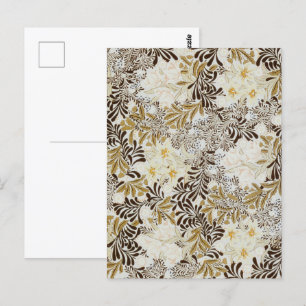 Tijdloze Bloom Bloemen & Bladeren Patroon Briefkaart