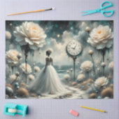 Tijdloze Bloom Bride Surreal Fantasy Decoupage Tissuepapier (Craft)