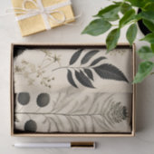 Tijdloze botanische bloemen tissuepapier (Geschenk)