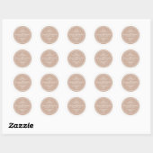 Tijdloze charme bruiloft stickers - Dune (Vel)