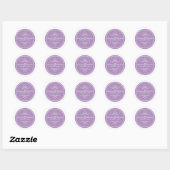 Tijdloze charme bruiloft stickers - Orchidee (Vel)