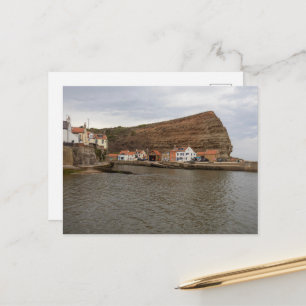 Tijdloze charme van de haven van Staithes Briefkaart