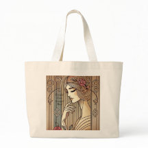 Tijdloze elegante sierlijke dame Print