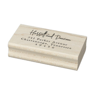 Tijdloze Elegante Trouw Retouradres Rubberstempel