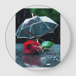 Tijdloze elegantie: een wandklok die een aanvullin grote klok