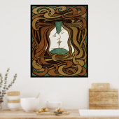 Tijdloze elegantie: Peter Behrens 'The Kiss Poster (Keuken)
