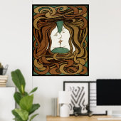 Tijdloze elegantie: Peter Behrens 'The Kiss Poster (Thuiskantoor)