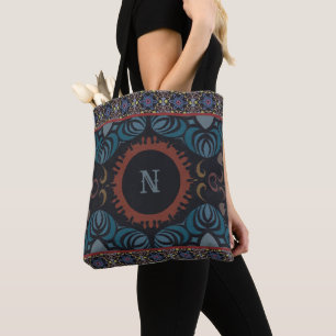 Tijdloze Elegantie Traditionele Stof Monogram Draagtas