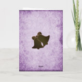 Tijdloze elegantie: Violet bruiloft dank u kaarten (Achterkant)