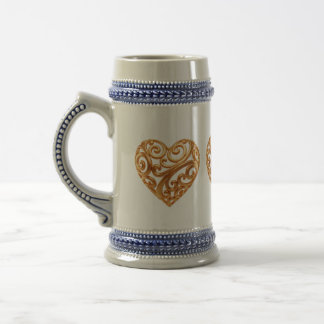 Tijdloze Gouden Hart Symbool van Liefde Bierpul