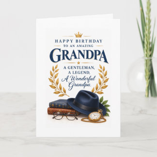 Tijdloze Heren Opa Verjaardagskaart Kaart