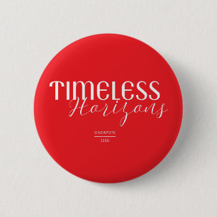 Tijdloze Horizonten Singapore 1965 Knop Ronde Button 5,7 Cm