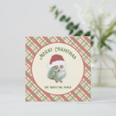 Tijdloze kerst gelegd kaart (Staand voorkant)