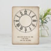 Tijdloze Klok Uitnodiging voor Hernieuwing van Gel (Staand voorkant)