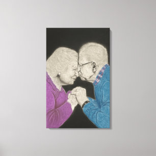 Tijdloze Liefde Canvas Afdruk