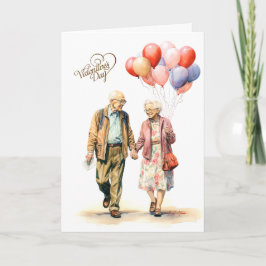 Tijdloze liefde en gezelschap Valentijnsdag Kaart