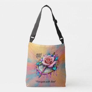 Tijdloze liefde kompas Tattoo Crossbody Tas