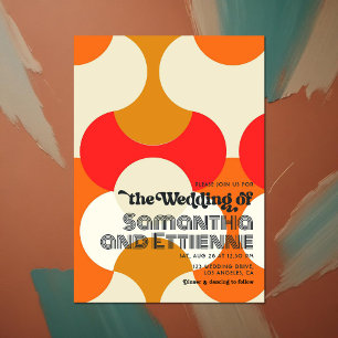 Tijdloze liefde Retro Vibes bruiloft Kaart