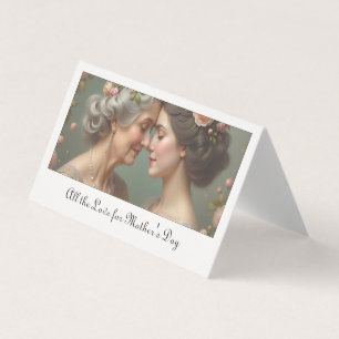 Tijdloze liefde tussen moeder en dochter kaart